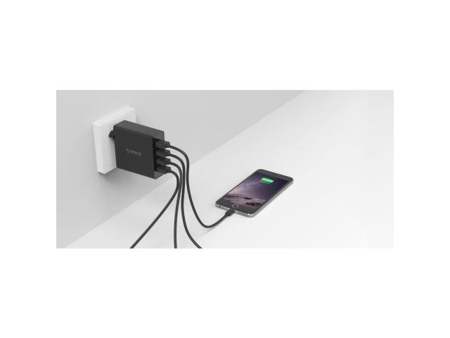 Incarcator retea Orico DCW-4U PRO, 4x USB, Black