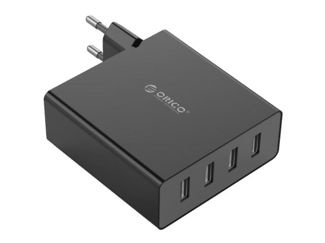 Incarcator retea Orico DCW-4U PRO, 4x USB, Black