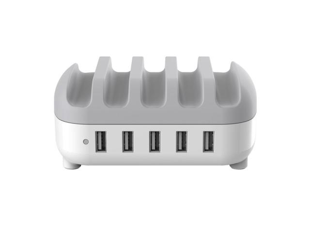 Statie de incarcare Orico DUK-5P, 5x USB-A, White