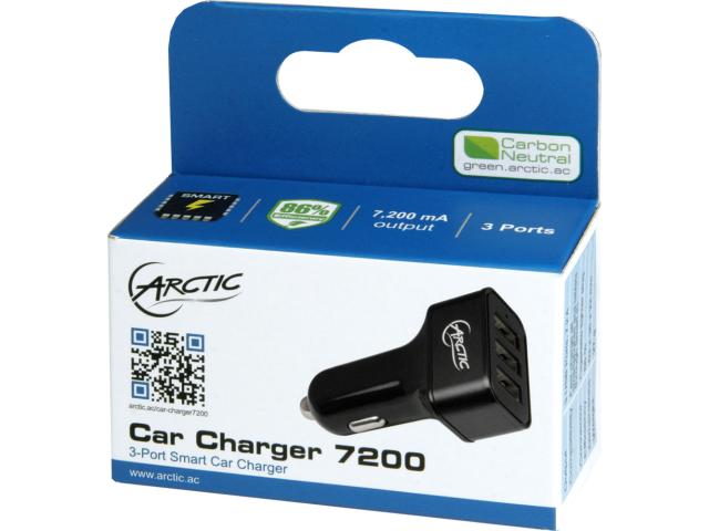 Incarcator auto Arctic Car Charger 7200, 3xUSB