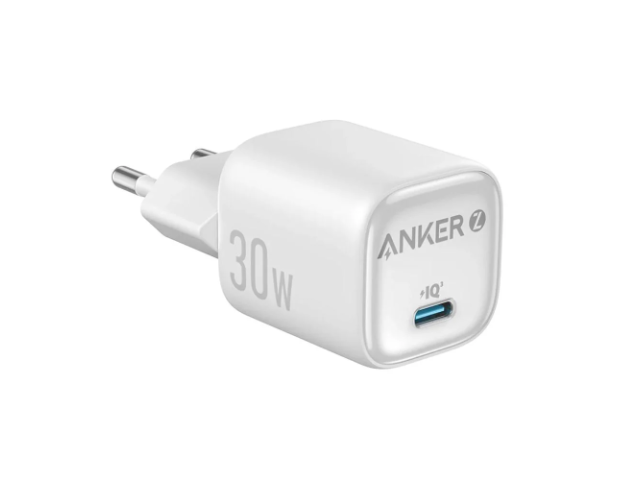 Incarcator retea Anker Zolo, 1 x USB-C, 30 W, White