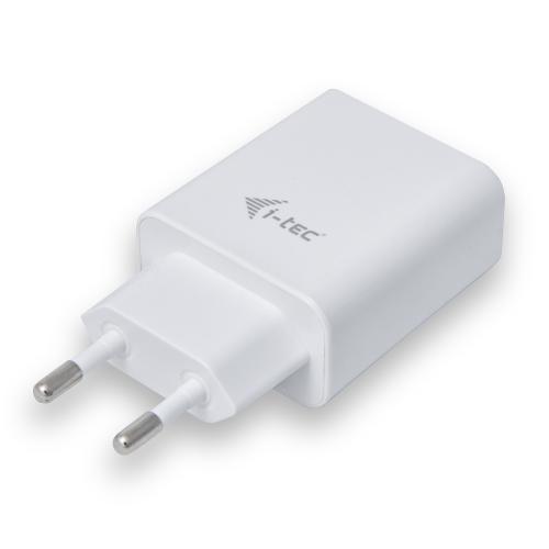 Incarcator retea i-tec, 2x USB, 2.4A, White