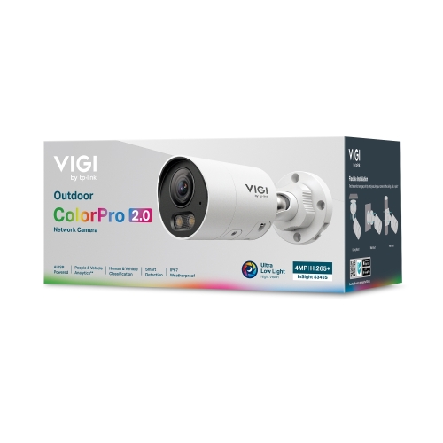 VIGI 4MP OUTDOOR NETWORK CAMERA/COLORPRO BULLET 4MP 4MM LENS