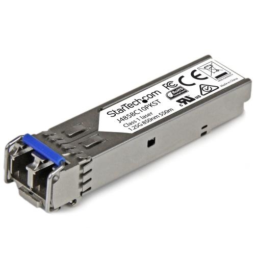 Transceiver Startech SFP 1.25GB J4859C10PKST, 1310 nm, Single-Mode / Multi-Mode, DDM, 10 km, Duplex LC, 10 bucati
