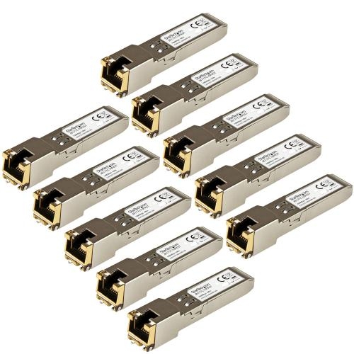 Transceiver Startech SFP 1GB J8177C10PKST, 100 m, RJ45, 10 bucati