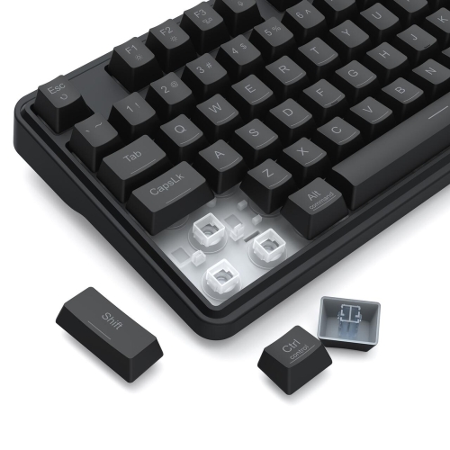 Tastatura gaming Bluetooth cu fir si wireless Redragon Volcano neagra iluminare RGB