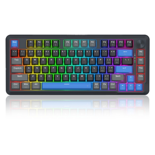 Tastatura gaming mecanica Bluetooth cu si fara fir Redragon Cyrus Pro neagra cu albastru iluminare RGB