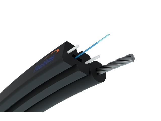 Kabel światłowodowy napowietrzny płaski 1F | S-NOTKSP, jednomodowy, 1J, G.657A1, 0,6kN, 5,2mm | Fiberhome