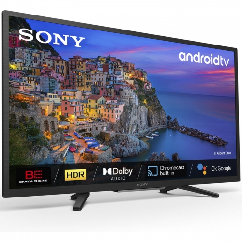 Televizor LED Sony Smart KD32W800P1AEP Seria W800, 32inch, HD Ready, Black