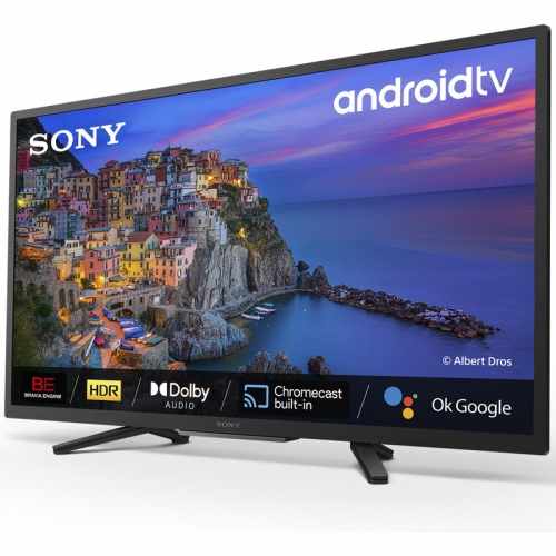 Televizor LED Sony Smart KD32W800P1AEP Seria W800, 32inch, HD Ready, Black