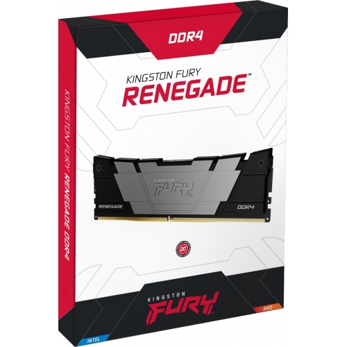 Kit Memorie Kingston FURY Renegade Black Intel XMP 2.0, 16GB, DDR4-3200MHz, CL16, Dual Channel