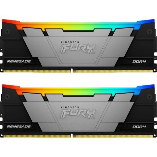 Kit Memorie Kingston FURY Renegade RGB Black Intel XMP 2.0, 32GB, DDR4-3600MHz, CL16, Dual Channel