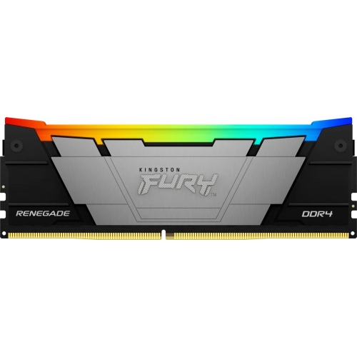 Kit Memorie Kingston FURY Renegade RGB Black Intel XMP 2.0, 16GB, DDR4-3600MHz, CL16, Dual Channel