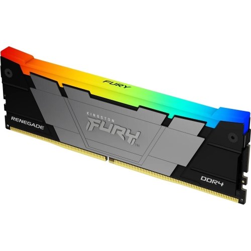 Kit Memorie Kingston FURY Renegade RGB Black Intel XMP 2.0, 16GB, DDR4-3600MHz, CL16, Dual Channel