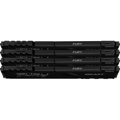 Kit memorie Kingston FURY Beast 128GB, DDR4-3600MHz, CL18, Quad Channel