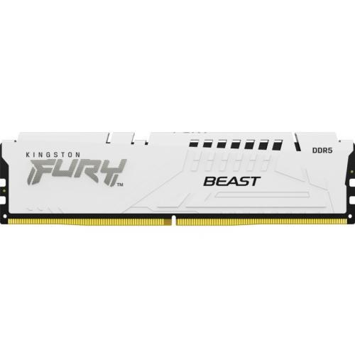 Memorie Kingston Fury Beast White Intel XMP 3.0, 16GB, DDR5-5200MHz, CL40
