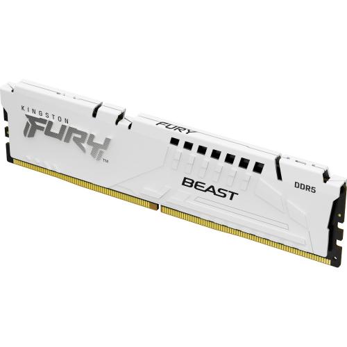 Kit Memorie Kingston Fury Beast White Intel XMP 3.0, 128GB, DDR5-5200MHz, CL40, Quad Channel
