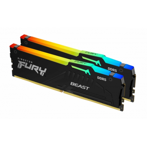 Kit Mmeorie Kingston FURY Beast RGB XMP/EXPO, DDR5-5600 MHz, CL40, Dual Channel
