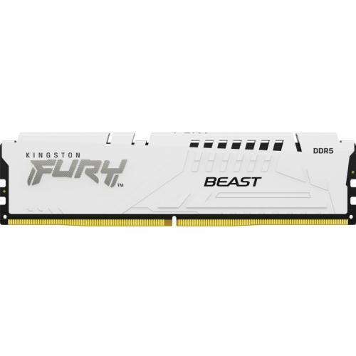 Kit Memorie Kingston Fury Beast White Intel XMP 3.0, 64GB, DDR5-5600MHz, CL40, Dual Channel