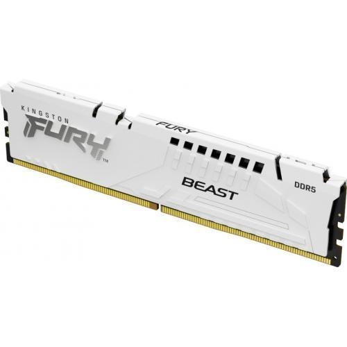 Kit Memorie Kingston Fury Beast White 64GB, DDR5-6000MHz, CL30, Dual Channel