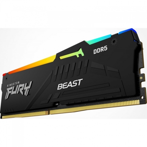 Memorie Kingston Fury Beast RGB Black Intel XMP 3.0/AMD EXPO, 16GB, DDR5-6000MHz, CL36