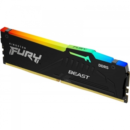 Memorie Kingston Fury Beast RGB Black Intel XMP 3.0/AMD EXPO, 32GB, DDR5-6000MHz, CL36