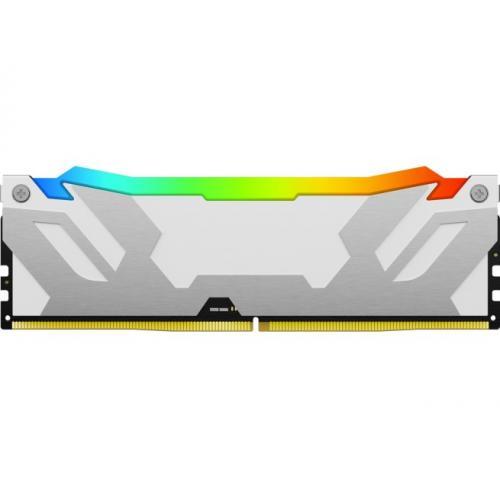 Kit Memorie Kingston Fury Renegade RGB White Intel XMP 3.0, 32GB, DDR5-6400MHz, CL32, Dual Channel