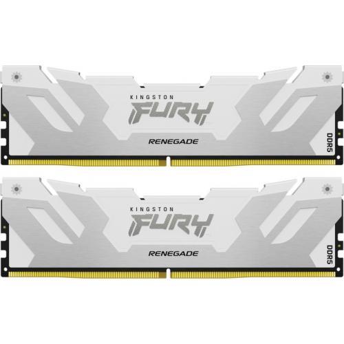 Kit Memorie Kingston Fury Renegade White Intel XMP 3.0, 32GB, DDR5-6400MHz, CL32, Dual Channel