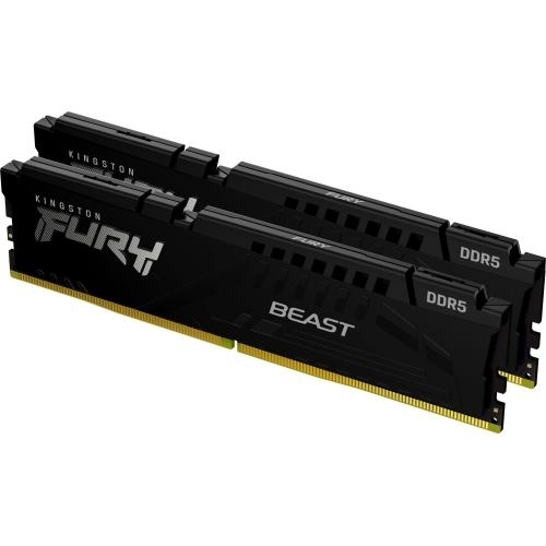 Kit Memorie Kingston Fury Beast Black Intel XMP 3.0/AMD EXPO, 32GB, DDR5-6800MHz, CL34, Dual Channel