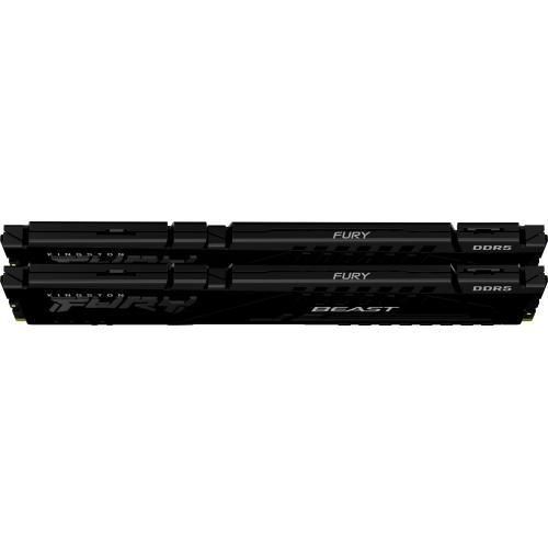 Kit Memorie Kingston Fury Beast Black Intel XMP 3.0/AMD EXPO, 32GB, DDR5-6800MHz, CL34, Dual Channel