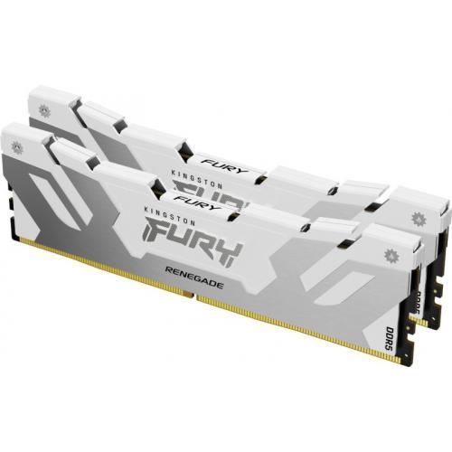 Kit Memorie Kingston Fury Renegade White Intel XMP 3.0, 32GB, DDR5-7200MHz, CL38, Dual Channel