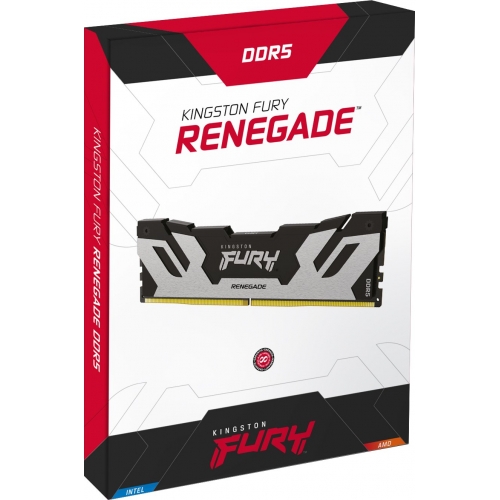 Kit Memorie Kingston FURY Renegade Silver Intel XMP 3.0, 32GB, DDR5-7600MHz, CL38, Dual Channel