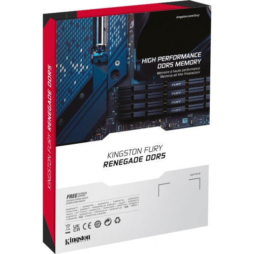 Kit Memorie Kingston FURY Renegade Silver Intel XMP 3.0, 32GB, DDR5-7600MHz, CL38, Dual Channel