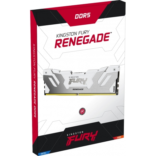 Kit Memorie Kingston FURY Renegade White Intel XMP 3.0, 32GB, DDR5-8000MHz, CL38, Dual Channel