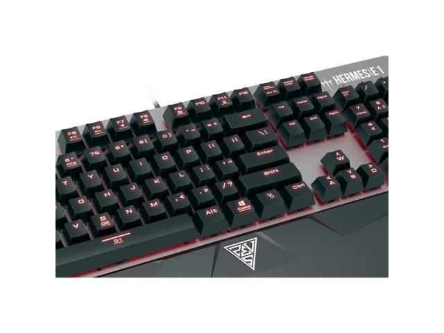 Kit Gamdias HERMES E1 COMBO - Tastatura Hermes E1 Gamdias Brown, Red LED, USB, Black-Silver + Mouse optic Demeter E2, USB, Black + Mouse Pad NYX E1, Black