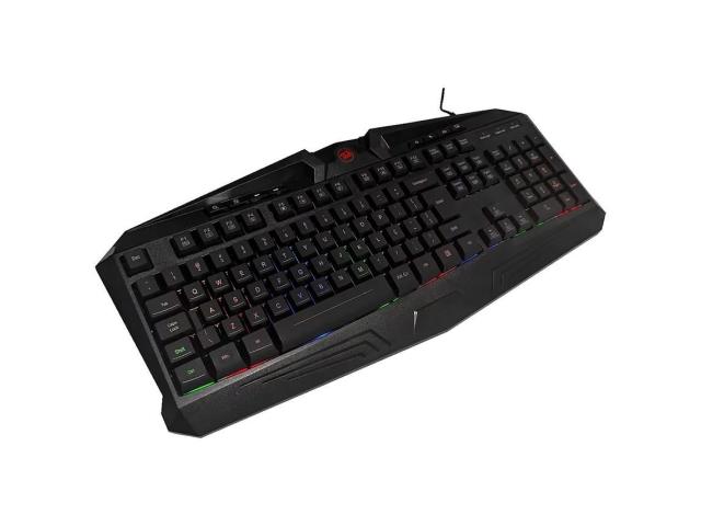Kit Redragon S112 - Tastatura, USB, Black + Mouse Optic, USB, Black-Red + Casti cu microfon, USB, Black-Red + Mouse Pad, Black-Red