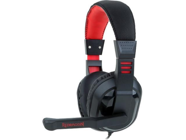 Kit Redragon - Tastatura Harpe Red LED, USB, Black + Mouse Optic Pegasus, USB, Black-Red + Casti Stereo Garuda, jack, Black-Red + Mouse Pad Archelon M, Black-Red