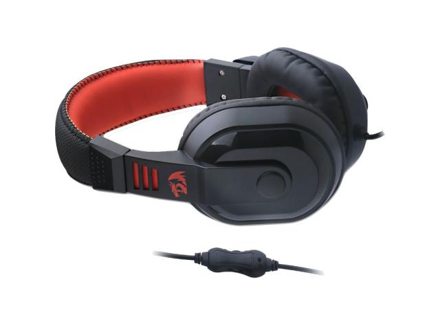 Kit Redragon - Tastatura Harpe Red LED, USB, Black + Mouse Optic Pegasus, USB, Black-Red + Casti Stereo Garuda, jack, Black-Red + Mouse Pad Archelon M, Black-Red