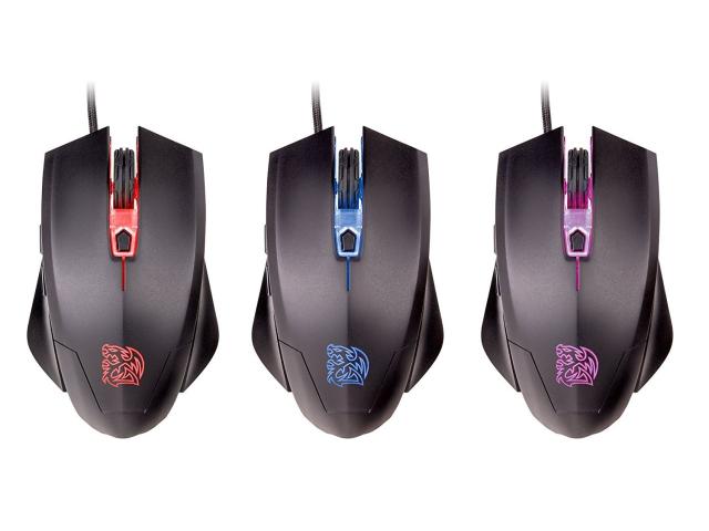Kit Thermaltake Tt eSPORTS Kunckert - Tastatura, RGB LED, USB, Black  + Mouse Optic, USB, Black + Casti Stereo, jack, Black + Mouse Pad, Black-Red