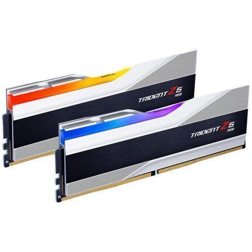 Kit Memorie G.Skill Trident Z5 RGB XMP 3.0 Silver 64GB, DDR5-6000Mhz, CL32, Dual Channel