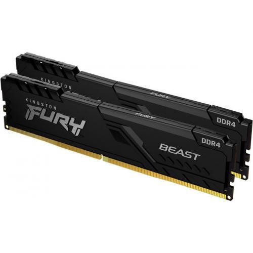 Kit memorie Kingston FURY Beast Black 32GB, DDR4-3000MHz, CL15, Dual Channel