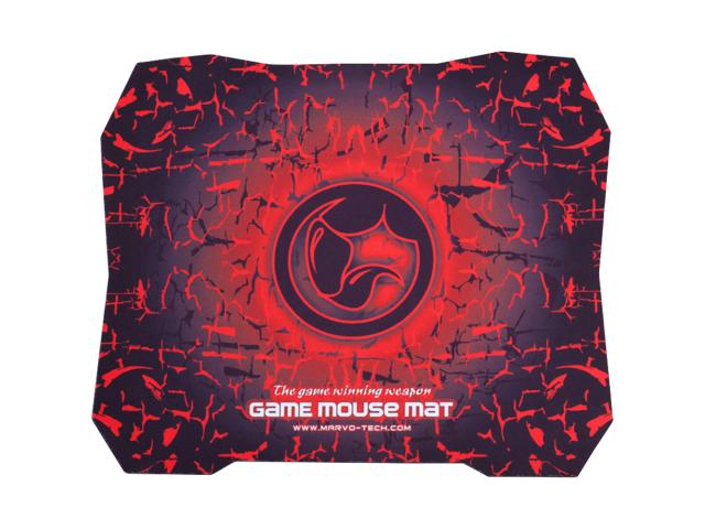 Kit Marvo M309 - Mouse Optic, Blue LED, USB, Black + Mouse Pad Scorpion Revive G1, Black-Red