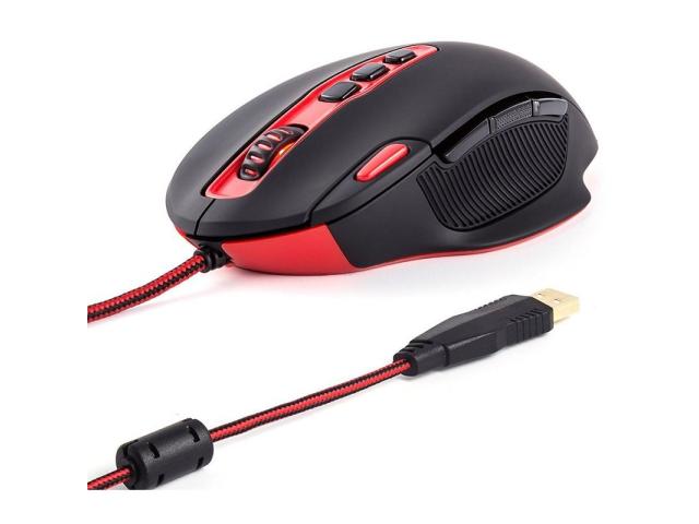 Kit Redragon Hydra - Mouse Optic, USB, Black-Red + Mouse Pad Archelon M bundle, Black-Red