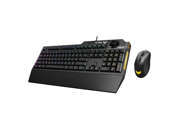 Kit Tastatura TUF K1 RGB LED, USB, Black + Mouse Optic TUF M3 RGB LED, USB, Black