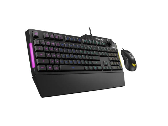 Kit Tastatura TUF K1 RGB LED, USB, Black + Mouse Optic TUF M3 RGB LED, USB, Black