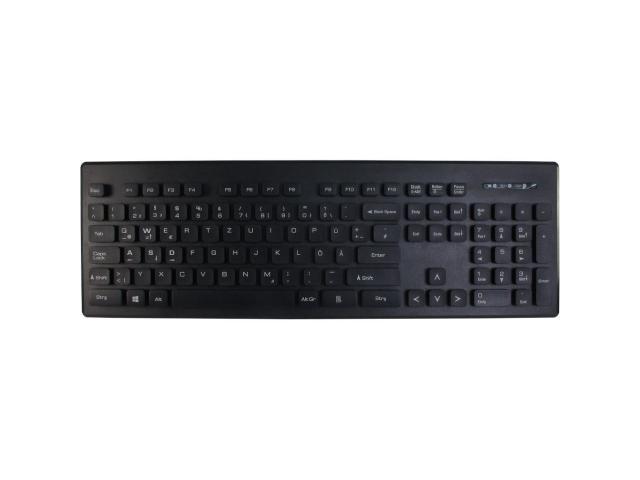 Kit Wireless Inter-Tech Eterno KM-232W - Tastatura, USB, Black + Mouse Optic, USB, Black