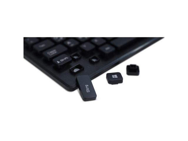Kit Wireless Inter-Tech Eterno KM-232W - Tastatura, USB, Black + Mouse Optic, USB, Black
