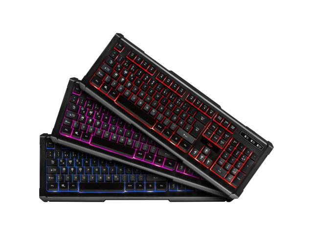Kit Inter-Tech Eterno PG-5545 - Tastatura, RGB LED, USB, Black + Mouse Optic, USB, Black