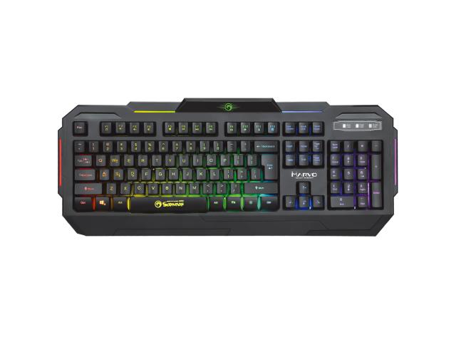 Kit Marvo KM413 - Tastatura K413, RGB LED, USB, Black + Mouse Optic Marvo M413, RGB LED, USB, Black