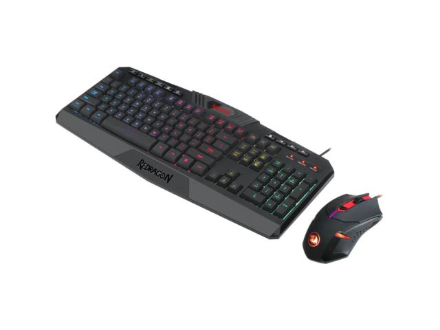 Kit Tastatura Redragon S101, USB, Black + Mouse Optic, USB, Black